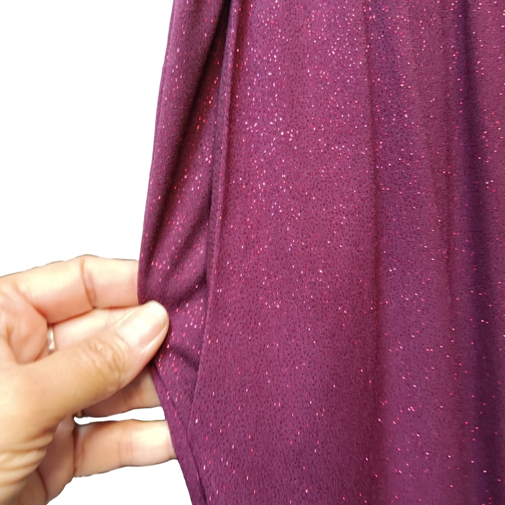 Michael Kors Sleeveless Jumpsuit in Burgundy Sz L - Picture 7 of 10